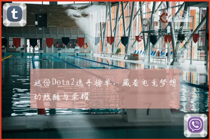 这份Dota2选手榜单,藏着电竞梦想的残酷与荣耀